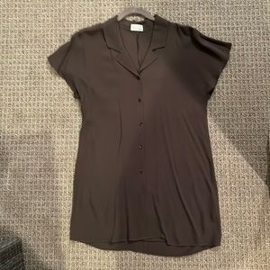 Knee length shirt dress